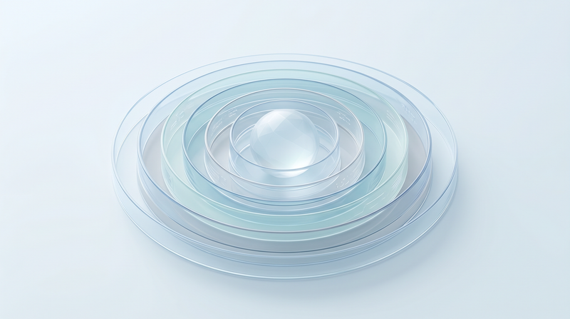 Abstract concept of layered IT security defences